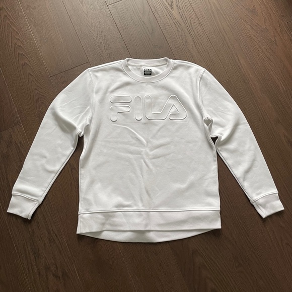 Fila Crewneck Sweater White Size S - Picture 1 of 4